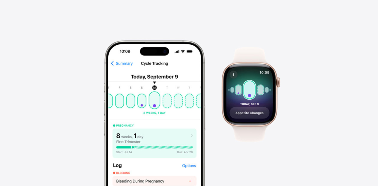 Funktionen Cykelkoll på iPhone och Apple Watch.